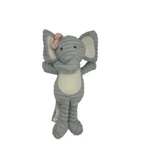 Chickpea‎ Elephant Lovey Plush Baby Ribbed Embroidered Bow Kids Soother Toy 12"